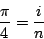 4/pi=i/n